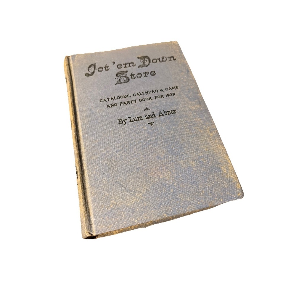 Vintage Jot' em Down Store Catalogue, Calendar and Game and Party Book for 1939